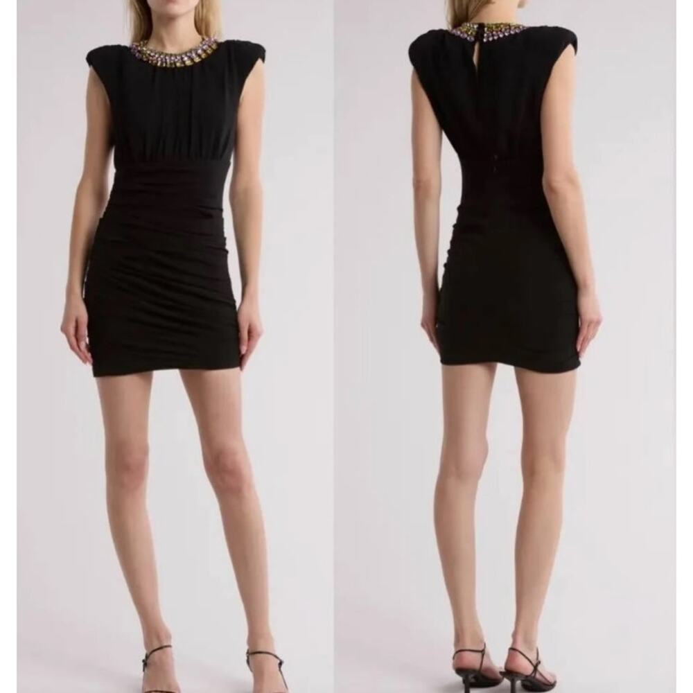 Cinq à Sept Chrystelle Jewel Collar Mini Dress Size 4